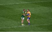 31 July 2016; Darran O'Sullivan of Kerry shakes hands with Pádraic Collins of Clare after the GAA Football All-Ireland Senior Championship Quarter-Final match between Clare and Kerry at Croke Park in Dublin. Photo by Daire Brennan/Sportsfile