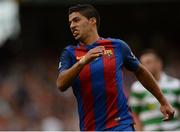 30 July 2016; Luis Suarez of Barcelona during the International Champions Cup match between Glasgow Celtic and Barcelona at the Aviva Stadium in Dublin. Photo by Seb Daly/Sportsfile