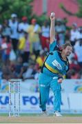 31 July 2016; Shane Watson bowls during Match 30 of the Hero Caribbean Premier League match between Jamaica Tallawahs v St Lucia Zouks at Central Broward Stadium in Lauderhill, Florida, United States of America. Photo Ashley Allen/Sportsfile