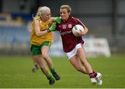1 August 2016; Edel Concannon of Galway in action against Teresa Doherty of Donegal during the TG4 Ladies Football All-Ireland Senior Championship Qualifiers match between Galway and Donegal at Glennon Brothers Pearse Park in Longford. Photo by Seb Daly/Sportsfile