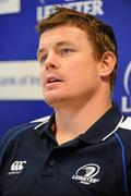 30 September 2010; Leinster's Brian O'Driscoll during a press conference ahead of his side's Celtic League fixture, against Munster, on Satuday. Leinster Rugby press conference, David Lloyd Riverview, Clonskeagh, Dublin. Picture credit: Stephen McCarthy / SPORTSFILE