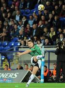 30 September 2010; Connacht's Ian Keatly kicks a Penalty. Celtic League, Cardiff Blues v Connacht, Cardiff City Stadium, Cardiff, Wales. Picture credit: Ian Cook / SPORTSFILE