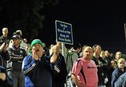 1 October 2010; Spectators look on from a grass bank during the game. Airtricity League Premier Division, UCD v Shamrock Rovers, Belfield Bowl, UCD, Belfield, Dublin. Picture credit: David Maher / SPORTSFILE