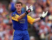 4 August 2001; Roscommon goalkeeper Derek Thompson during the Bank of Ireland All-Ireland Senior Football Championship Quarter-Final match between Galway and Roscommon at MacHale Park in Castlebar, Mayo. Photo by Aoife Rice/Sportsfile