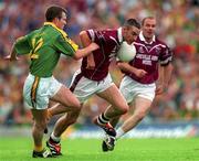 5 August 2001; Martin Flanagan of Westmeath in action against Richie Kealy of Meath during the Bank of Ireland All-Ireland Senior Football Championship Quarter-Final match between Meath and Westmeath at Croke Park in Dublin. Photo by Ray McManus/Sportsfile