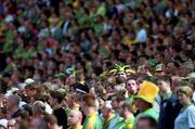 5 August 2001; Meath fans during the Bank of Ireland All-Ireland Senior Football Championship Quarter-Final match between Meath and Westmeath at Croke Park in Dublin. Photo by Aoife Rice/Sportsfile