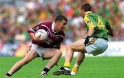 5 August 2001; Dessie Dolan of Westmeath in action against Cormac Murphy of Meath during the Bank of Ireland All-Ireland Senior Football Championship Quarter-Final match between Meath and Westmeath at Croke Park in Dublin. Photo by Aoife Rice/Sportsfile