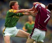 5 August 2001; Trevor Giles of Meath tackles Damien Healy of Westmeath during the Bank of Ireland All-Ireland Senior Football Championship Quarter-Final match between Meath and Westmeath at Croke Park in Dublin. Photo by Ray McManus/Sportsfile