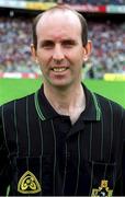 5 August 2001; Referee Michael Collins prior to the Bank of Ireland All-Ireland Senior Football Championship Quarter-Final match between Meath and Westmeath at Croke Park in Dublin. Photo by Pat Murphy/Sportsfile