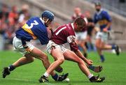 12 August 2001; Kevin Hayes of Galway in action against Pat Buckley of Tipperary
