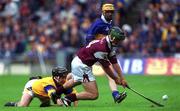 12 August 2001; Kenneth Burke of Galway scores a goal despite the attentions of Tipperary goalkeeper Patrick McCormack during the All-Ireland Minor Hurling Championship Semi-Final match between Galway and Tipperary at Croke Park in Dublin. Photo by Brian Lawless/Sportsfile