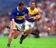 12 August 2001; John Carroll of Tipperary gets away from Darragh Ryan of Wexford during the Guinness All-Ireland Senior Hurling Championship Semi-Final match between Wexford and Tipperary at Croke Park in Dublin. Photo by Ray McManus/Sportsfile