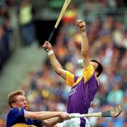 12 August 2001; Darragh Ryan of Wexford in action against Declan Ryan of Tipperary during the Guinness All-Ireland Senior Hurling Championship Semi-Final match between Wexford and Tipperary at Croke Park in Dublin. Photo by Ray McManus/Sportsfile