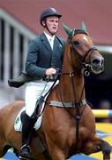 8 August 2001; Richie Moloney on Appolonaire during the Kerrygold Welcome Stakes at the Kerrygold Horse Show at the RDS in Dublin. Photo by Matt Browne/Sportsfile