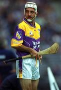 12 August 2001; Martin Storey of Wexford prepares to come on a substitute during the Guinness All-Ireland Senior Hurling Championship Semi-Final match between Wexford and Tipperary at Croke Park in Dublin. Photo by Ray McManus/Sportsfile
