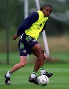 14 August 2001; Clinton Morrison during a Republic of Ireland Training Session at Lansdowne Road in Dublin. Photo by David Maher/Sportsfile