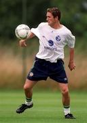 13 August 2001; Robbie Keane during a Republic of Ireland training session at the AUL Grounds in Clonshaugh, Dublin. Photo by Damien Eagers/Sportsfile