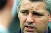 15 August 2001; Ireland rugby coach Warren Gatland at the Celtic League Launch at the Leinster Branch offices in Dublin. Photo by Brendan Moran/Sportsfile