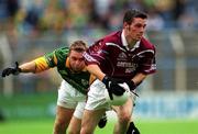 11 August 2001; Fergal Murray of Westmeath in action against Cormac Murphy of Meath during the Bank of Ireland All-Ireland Senior Football Championship Quarter-Final Replay match between Meath and Westmeath at Croke Park in Dublin. Photo by Aoife Rice/Sportsfile