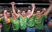 11 August 2001; Meath fans at the Bank of Ireland All-Ireland Senior Football Championship Quarter-Final Replay match between Meath and Westmeath at Croke Park in Dublin. Photo by Matt Browne/Sportsfile