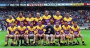 18 August 2001; Wexford senior hurling team prior to the Guinness All-Ireland Senior Hurling Championship Semi-Final Replay match between Wexford and Tipperary at Croke Park in Dublin. Photo by Ray McManus/Sportsfile