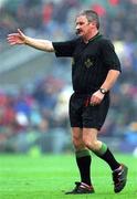 18 August 2001; Referee Pat Horan during the Guinness All-Ireland Senior Hurling Championship Semi-Final Replay match between Wexford and Tipperary at Croke Park in Dublin. Photo by Ray McManus/Sportsfile