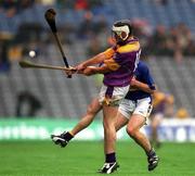 18 August 2001; Darren Stamp of Wexford in action against Mark O'Leary of Tipperary during the Guinness All-Ireland Senior Hurling Championship Semi-Final Replay match between Wexford and Tipperary at Croke Park in Dublin. Photo by Ray McManus/Sportsfile