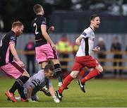 1 August 2016; Ian Bermingham of St.Patrick's Athletic celebrates after scoring his side's first goal during the SSE Airtricity League Premier Division match between Wexford Youths and St. Patrick's Athletic at Ferrycarrig Park in Wexford. Photo by David Maher/Sportsfile
