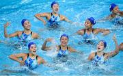 1 August 2016; The Japan syncronised swimming team during a training session at the Maria Lenk Aquatics Centre in Rio de Janeiro, Brazil. Photo by Ramsey Cardy/Sportsfile