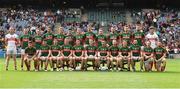 30 July 2016; The Mayo squad before the GAA Football All-Ireland Senior Championship Round 4B match between Westmeath and Mayo at Croke Park in Dublin. Photo by Oliver McVeigh/Sportsfile