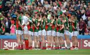 30 July 2016; The Mayo team stand for the anthem before the GAA Football All-Ireland Senior Championship Round 4B match between Westmeath and Mayo at Croke Park in Dublin. Photo by Oliver McVeigh/Sportsfile