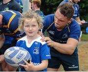 2 August 2016; Leinster's Charlie Rock during Leinster Rugby Open Training Session at Greystones RFC, Dr. Hickey Park in Greystones, Co. Wicklow. Photo by Seb Daly/Sportsfile