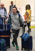 2 August 2016; Team Ireland diver Oliver Dingley arrives at Rio de Janeiro International Airport ahead of the start of the 2016 Rio Olympic Games in Rio de Janeiro, Brazil. Photo by Stephen McCarthy/Sportsfile