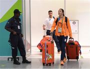 2 August 2016; Netherlands boxer Nouchka Fontijn arrives at Rio de Janeiro International Airport ahead of the start of the 2016 Rio Olympic Games in Rio de Janeiro, Brazil. Photo by Stephen McCarthy/Sportsfile