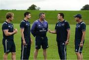 3 August 2016; Members of the Munster coaching team, from left to right, scrum coach Jerry Flannery, technical coach Felix Jones, head coach Anthony Foley, director of rugby Rassie Erasmus, and defence coach Jacques Nienaber during Munster Rugby Squad Training at University of Limerick in Limerick. Photo by Diarmuid Greene/Sportsfile