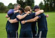 3 August 2016; Members of the Munster coaching team, from left to right, head coach Anthony Foley, technical coach Felix Jones, scrum coach Jerry Flannery, director of rugby Rassie Erasmus, and defence coach Jacques Nienaber after Munster Rugby Squad Training at University of Limerick in Limerick. Photo by Diarmuid Greene/Sportsfile