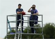 3 August 2016; Munster performance analyst George Murray, left, and assistant performance analyst Paul O'Brien during Munster Rugby Squad Training at University of Limerick in Limerick. Photo by Diarmuid Greene/Sportsfile