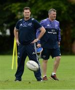 3 August 2016; Munster Director of Rugby Rassie Erasmus, left, and head coach Anthony Foley during Munster Rugby Squad Training at University of Limerick in Limerick. Photo by Diarmuid Greene/Sportsfile