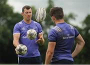 3 August 2016; Robin Copeland of Munster juggles footballs during Munster Rugby Squad Training at University of Limerick in Limerick. Photo by Diarmuid Greene/Sportsfile