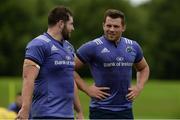 3 August 2016; CJ Stander, right, and James Cronin of Munster during Munster Rugby Squad Training at University of Limerick in Limerick. Photo by Diarmuid Greene/Sportsfile