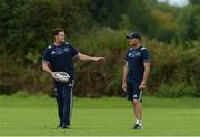 3 August 2016; Munster Director of Rugby Rassie Erasmus, left, and defence coach Jacques Nienaber during Munster Rugby Squad Training at University of Limerick in Limerick. Photo by Diarmuid Greene/Sportsfile
