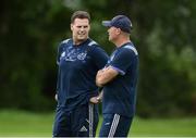 3 August 2016; Munster Director of Rugby Rassie Erasmus, left, and defence coach Jacques Nienaber during Munster Rugby Squad Training at University of Limerick in Limerick. Photo by Diarmuid Greene/Sportsfile