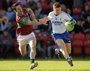 3 October 2010; Conleith Gilligan, Ballinderry Shamrocks, in action against Mark McTaggart, Coleraine Eoghan Rua. Derry County Senior Football Championship Final, Ballinderry v Coleraine Eoghan Rua, Celtic Park, Derry. Picture credit: Oliver McVeigh / SPORTSFILE