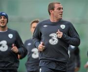 4 October 2010; Richard Dunne, Republic of Ireland, in action during squad training ahead of their EURO 2012 Championship Group B Qualifier against Russia on Friday. Republic of Ireland Squad Training, Gannon Park, Malahide, Co. Dublin. Picture credit: David Maher / SPORTSFILE