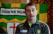 3 August 2016; Donegal manager Rory Gallagher during a press conference at the Abbey Hotel, Donegal Town. Photo by Oliver McVeigh/Sportsfile