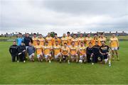 25 June 2016; The Antrim panel during the All-Ireland Football Senior Championship 1B qualifier game between Antrim and Limerick at Corrigan Park in Belfast. Photo by Ramsey Cardy/Sportsfile