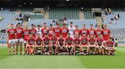 30 July 2016; The Cork squad before the Electric Ireland GAA Football All-Ireland Minor Championship Quarter-Final match between Donegal and Cork at Croke Park in Dublin. Photo by Oliver McVeigh/Sportsfile