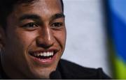 3 August 2016; Reiko Ioane of New Zealand during a press conference ahead of the Rugby Sevens competition at the 2016 Rio Summer Olympic Games in Rio de Janeiro, Brazil. Photo by Ramsey Cardy/Sportsfile