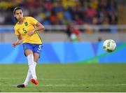 3 August 2016; Thaisa of Brazil during the Women's Football first round Group E match between Brazil and China on Day -2 of the Rio 2016 Olympic Games  at the Olympic Stadium in Rio de Janeiro, Brazil. Photo by Stephen McCarthy/Sportsfile