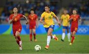 3 August 2016; Beatriz of Brazil during the Women's Football first round Group E match between Brazil and China on Day -2 of the Rio 2016 Olympic Games  at the Olympic Stadium in Rio de Janeiro, Brazil. Photo by Stephen McCarthy/Sportsfile